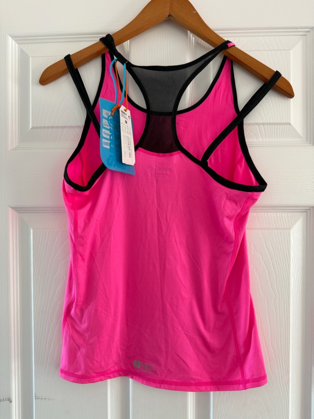 Superdry Bright Pink Racerback Layered Sports Tank